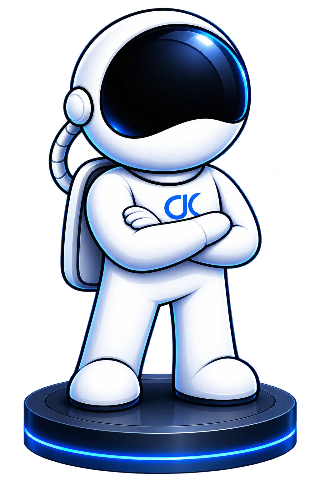 Astronaut representing Chris Kirby standing at the center of his connected skill set