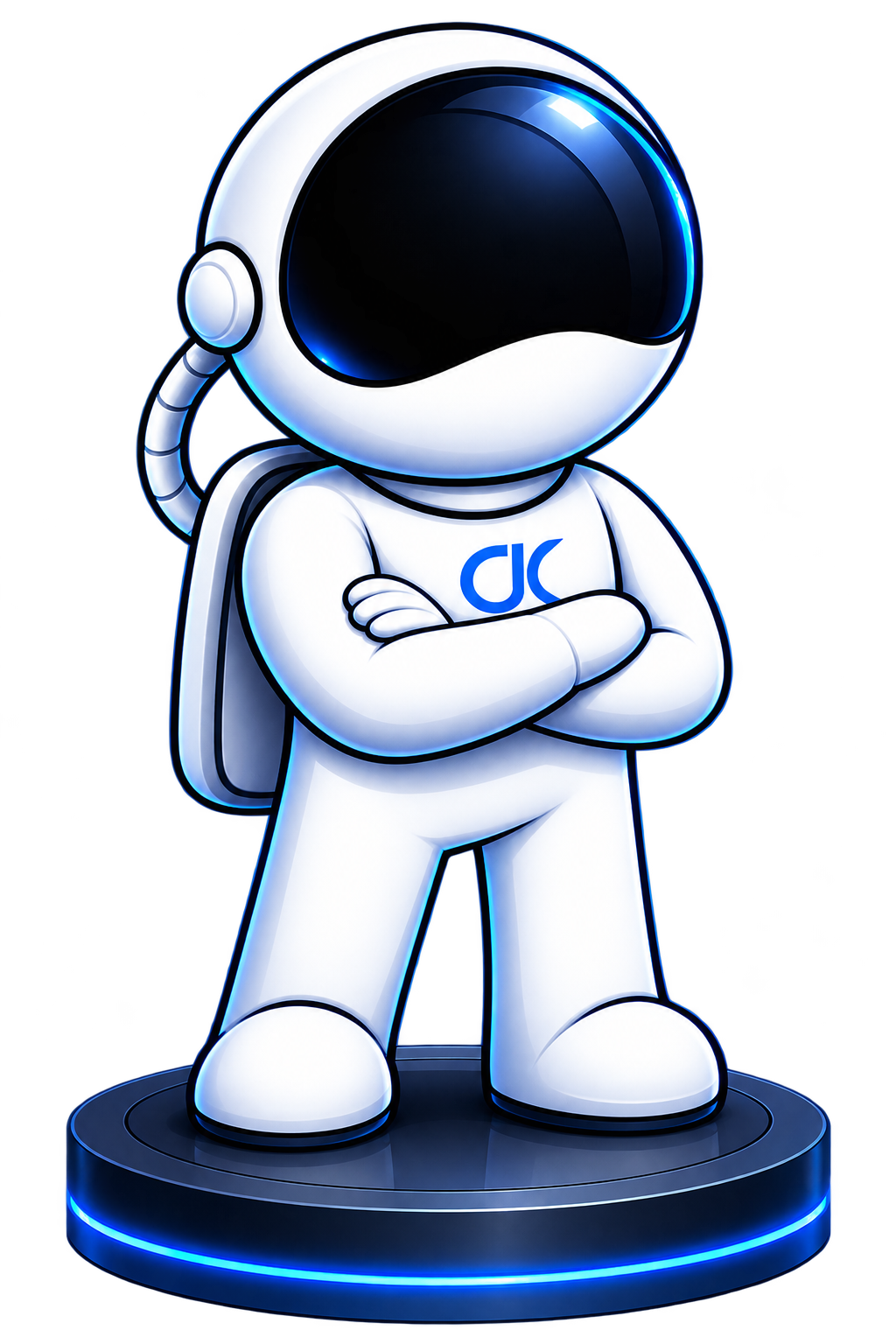 Astronaut representing Chris Kirby standing at the center of his connected skill set